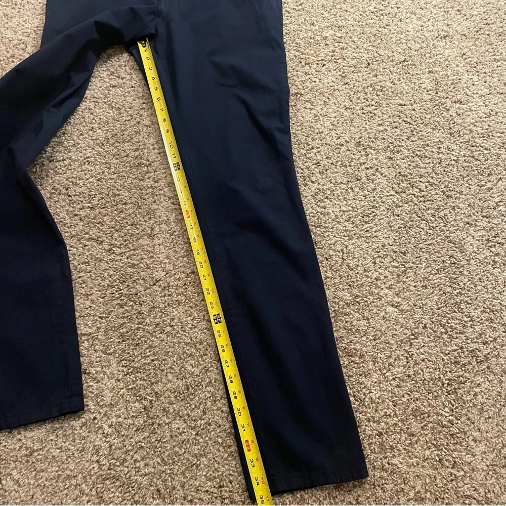 PETER MILLAR  GOLF FLAT FRONT TROUSER PANTS NAVY BLUE 36 X 35 SLIM FIT